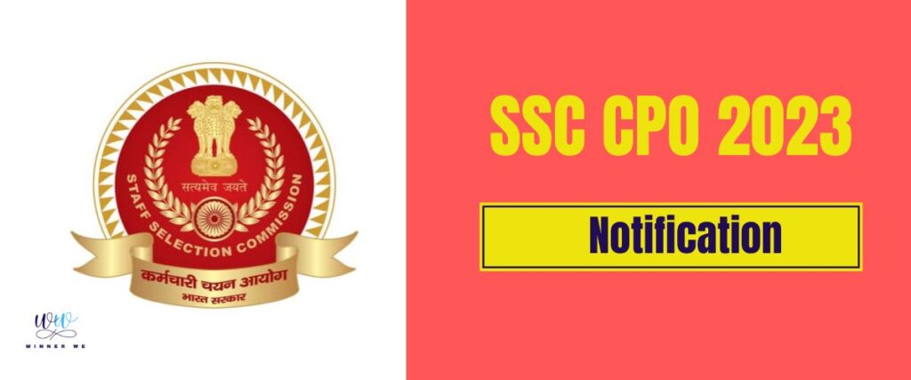 ssc cpo notification 2023